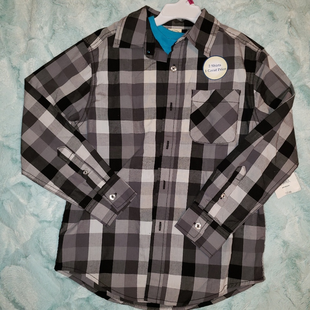 Boys layered shirt